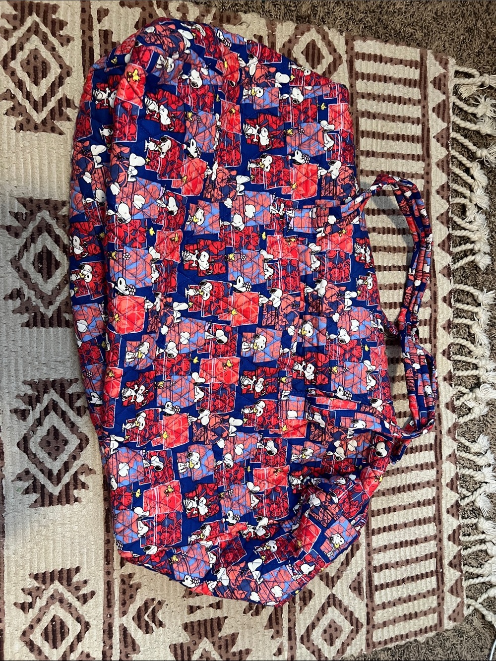 Vera Bradley Snoopy’s House Large Travel Duffel